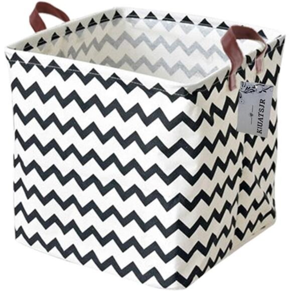 Storage Basket Fabric Organizer Bin for Toys, Books, Clothes, Pets, Nursery - Picture 1 of 8